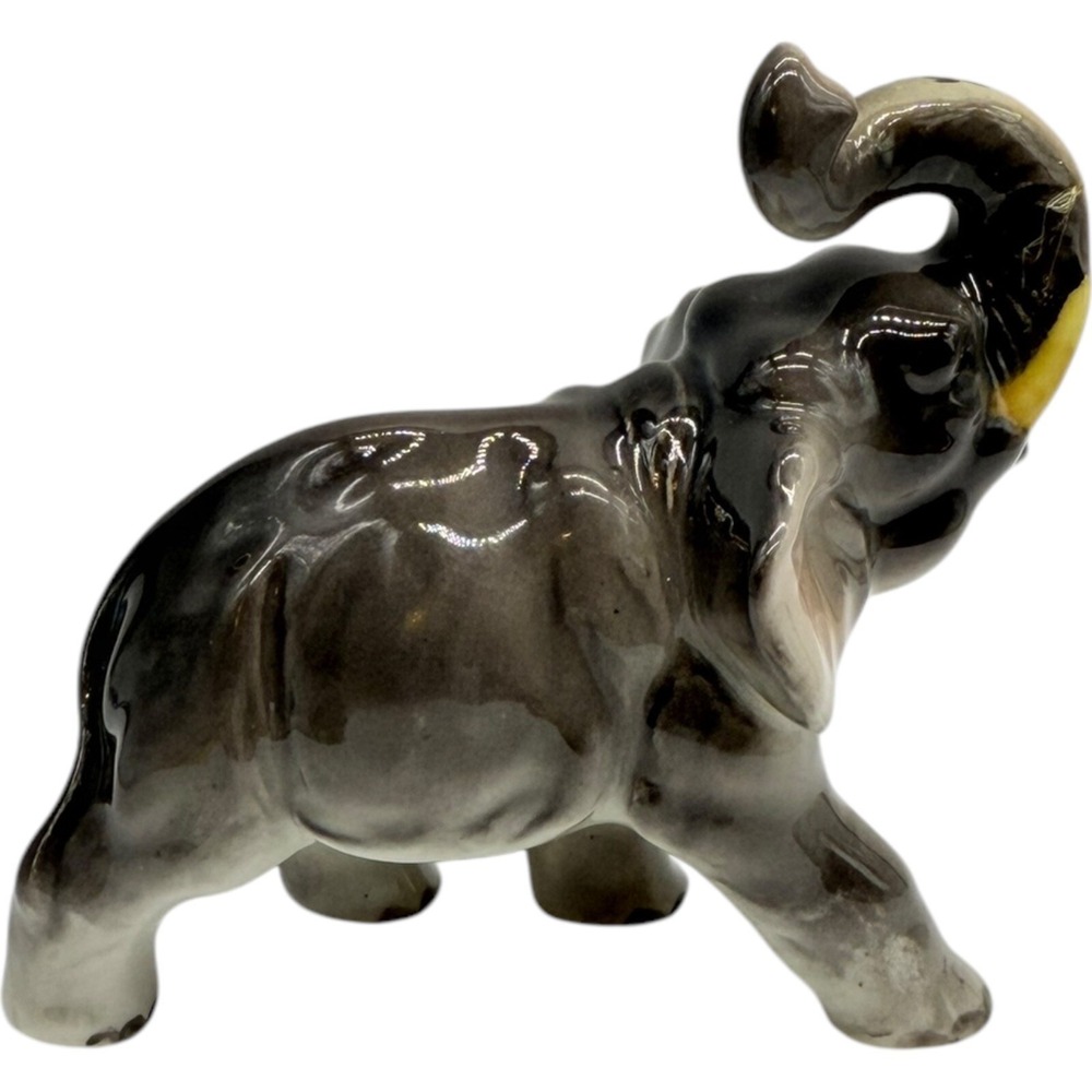 Unbranded New Orleans Elephant Figurine Trunk Up Ceramic Souvenir Vintage Japan - Picture 4 of 9